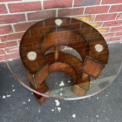 Glass top side tables
