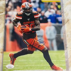 NFL Cleveland Browns Jarvis Landry Autographed Signed 8x10 Photo COA
