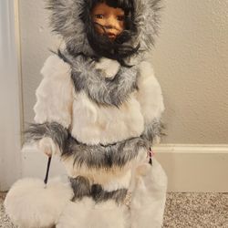 Traditions Doll Collection Porcelain W Tag Eskimo 