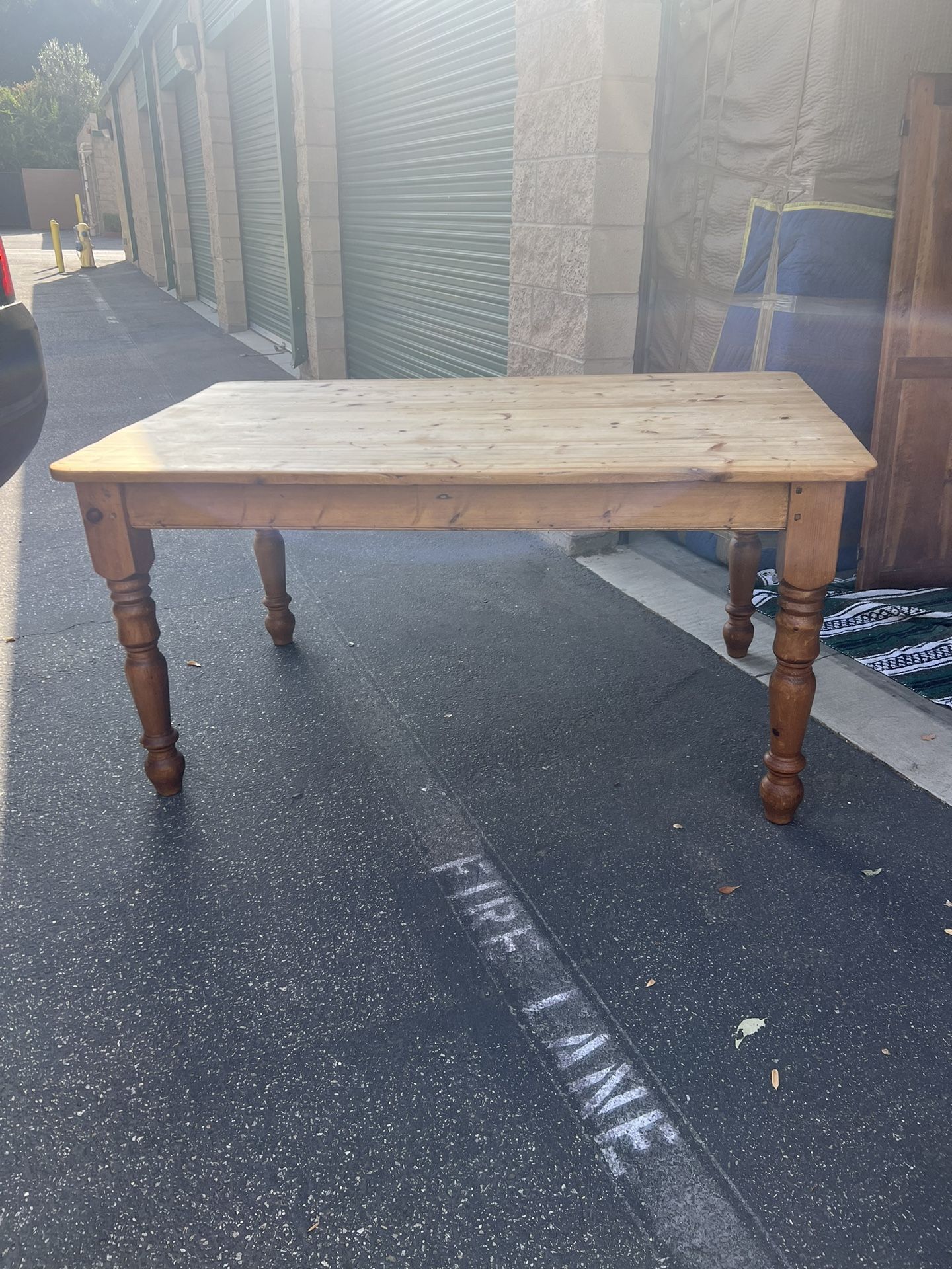 Rustic Pine Dining Table