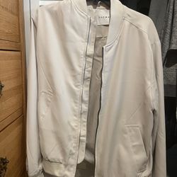 Topman Small White Bomber Jacket 