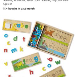 Used Melissa & Doug See And Spell Educational Toy