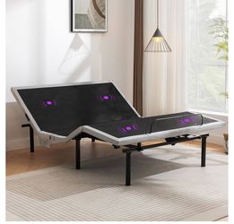 AsOnly Adjustable Queen Size Bed Base With Massage 