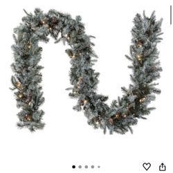 Pre-lit Garland - 9 Feet.  x3 