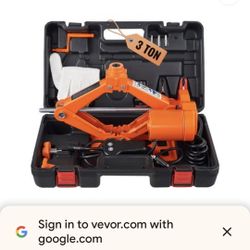 Vevor Jack Electric Portable Uses Cigarette Ac. Emergency Roadside Lift Quick Easy