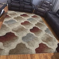 Sofa, Chair, Curtains And New Carpet 