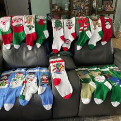 HAND  KNIT CHRISTMAS STOCKINGS