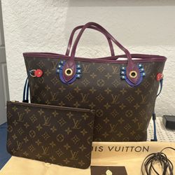 Louis Vuitton Neverful MM Totem Monogram Shoulder Bag-Limited Edition-Rare