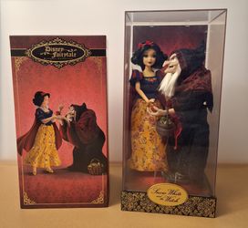 Disney Designer Fairytale Heroes Villains Snow White Witch Evil Queen Hag Limited Doll Set