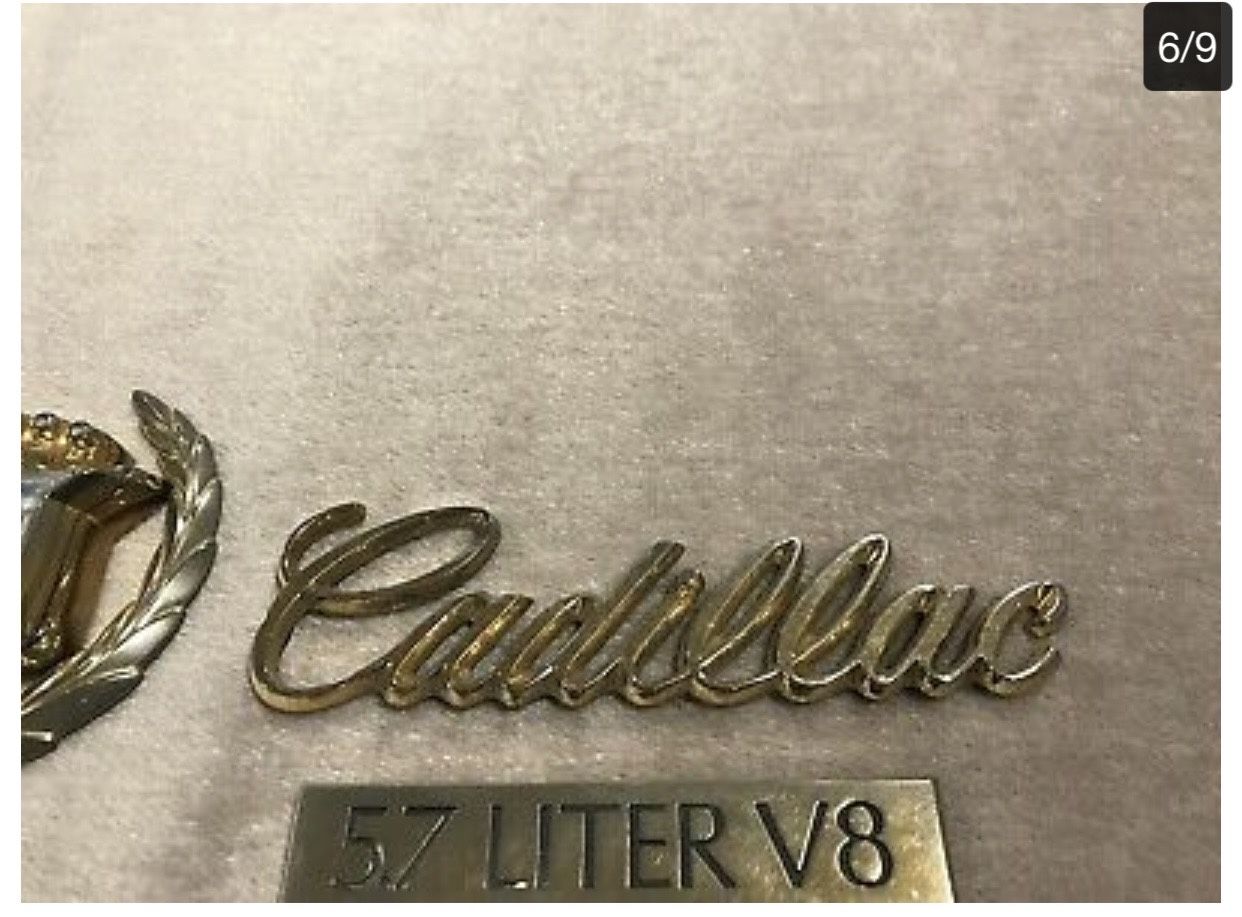 Gold Cadillac Emblems