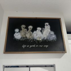 Chicken Farmhouse Wall Art