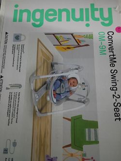 Ingenuity Convert 2-1 portable vibrating swing