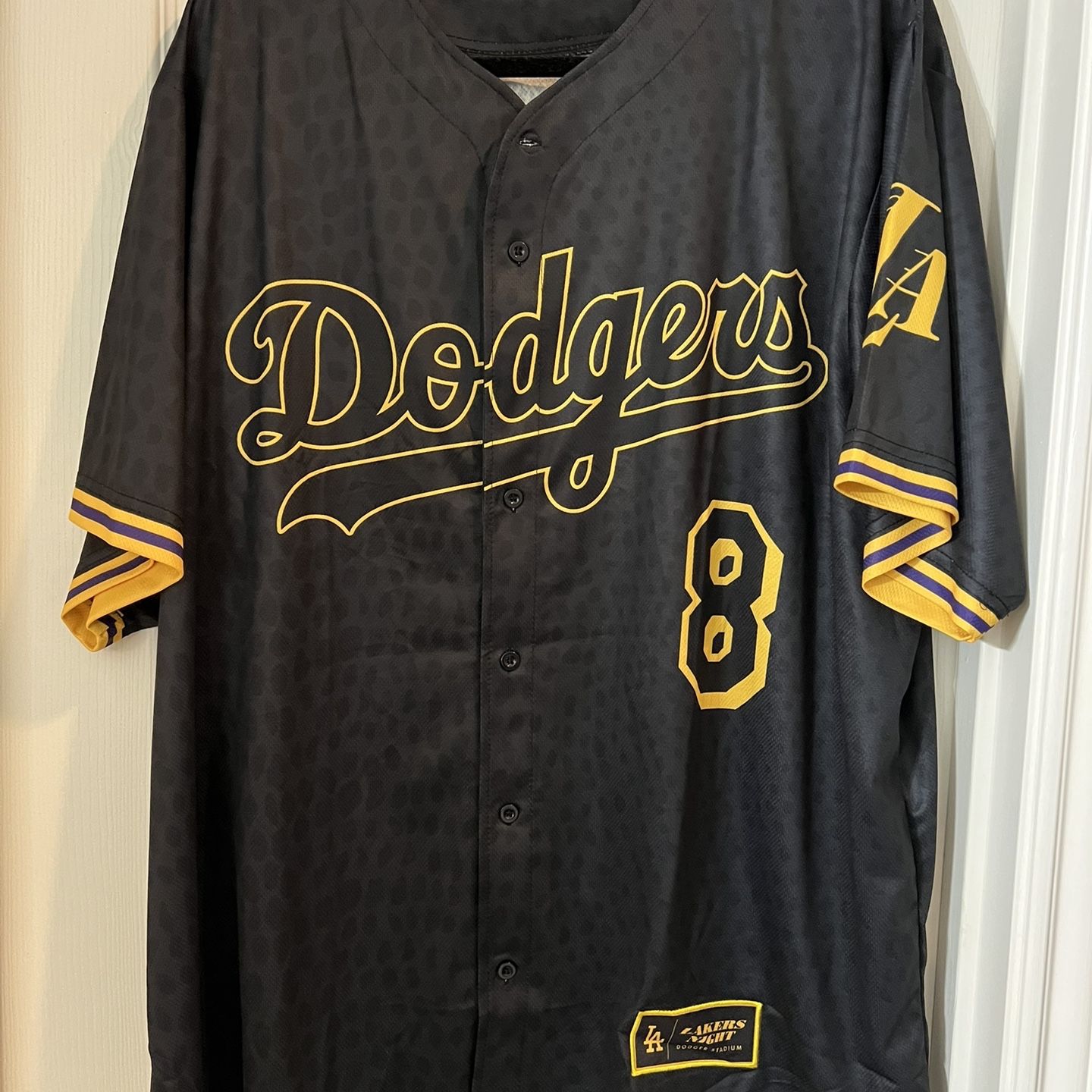 Brand New Sz XL Kobe Bryant Dodgers Black Mamba Jersey from Lakers