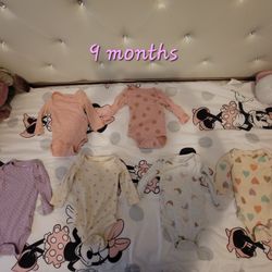 Baby Girl's 9 Month Onsies