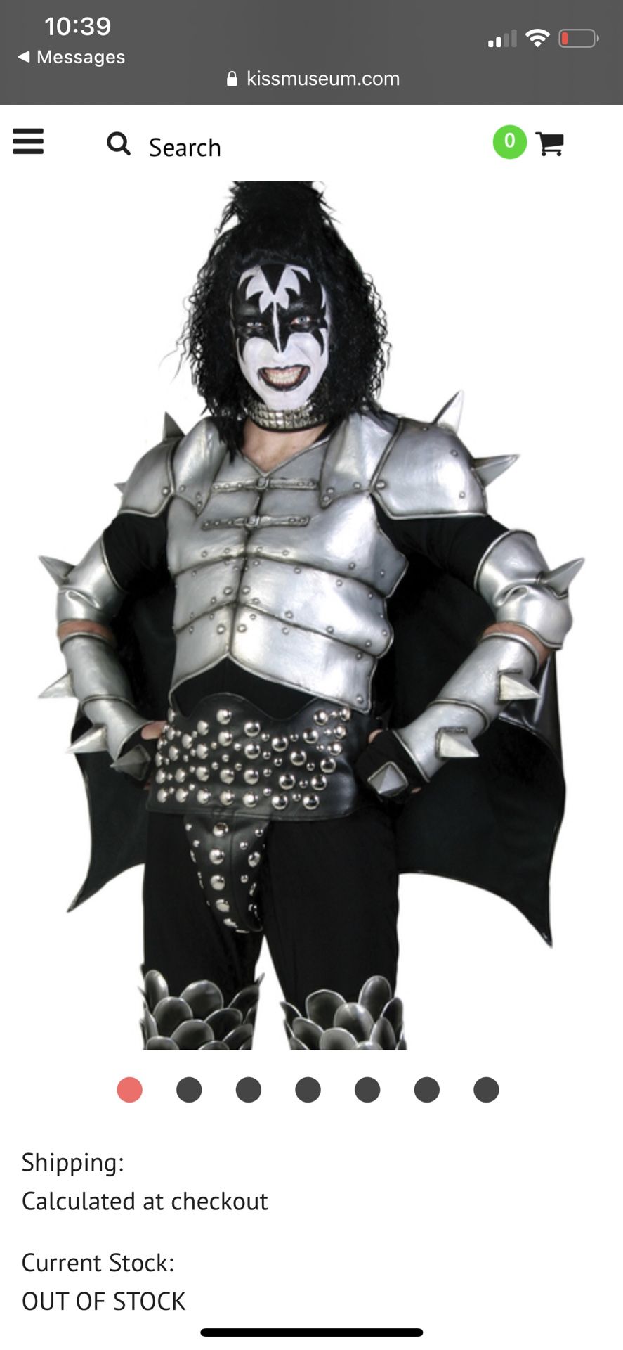 Adult KISS Destroyer Demon Costume