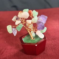 Feng-Shui Energy Decor  -Little Bonsai Crystal Tree