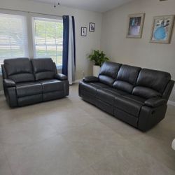 Sofa Y Loveseat (2) Reclinable Manual