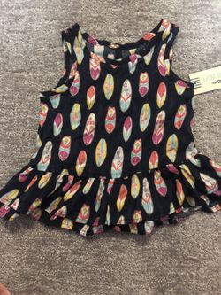 Oshkosh brand new tank top with surf boards