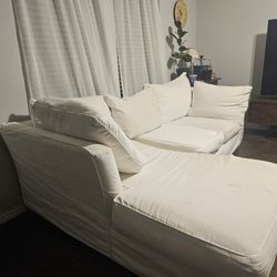 Couch with chaise. Not broken in any way.