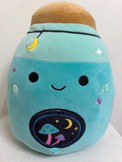Squishmallow Teal Mason Jar Plush