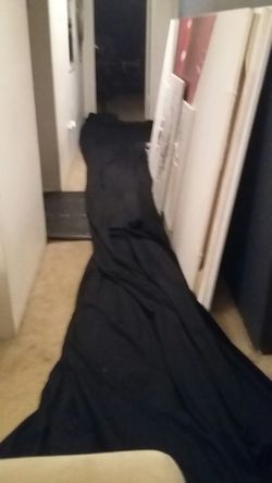 22ft x 14ft Velour Drape w Truss Ties