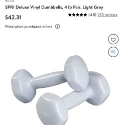 New SPRI Free Weights Dumbbell Set