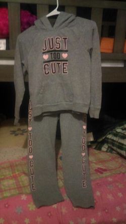 Sweatpants with sweatshirt