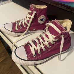 Converse Unisex Chuck Taylor All Star Hi Pink Fuchsia Sneakers Shoe men’s (3.5)women’s (5.5)