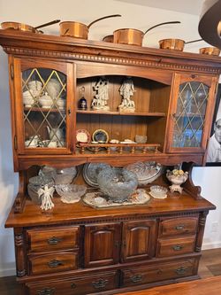 Wooden China Hutch Cabinet