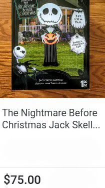 Nightmare before Christmas Jack skellington airblown inflatable