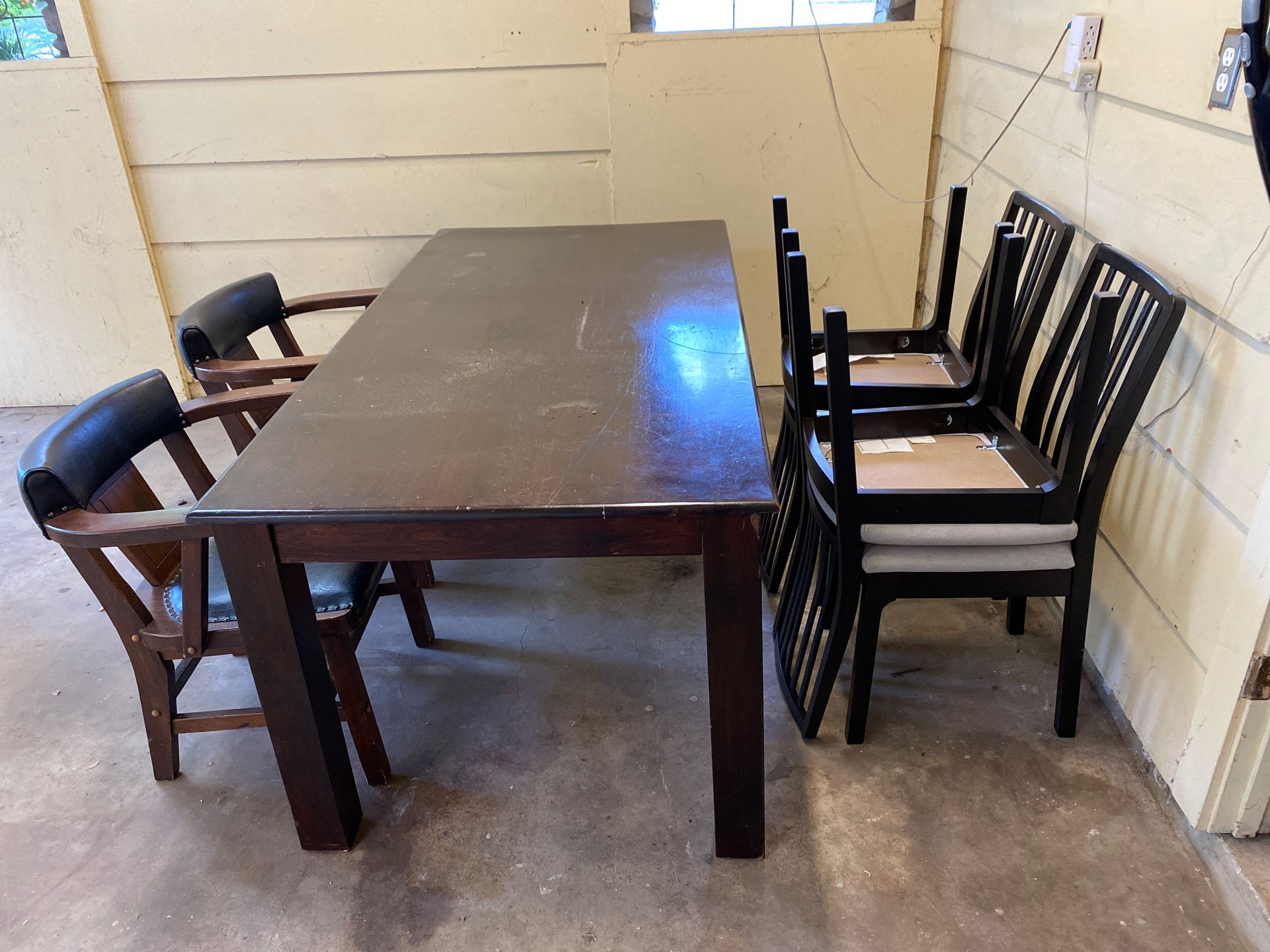 Dining Table and Six Chairs