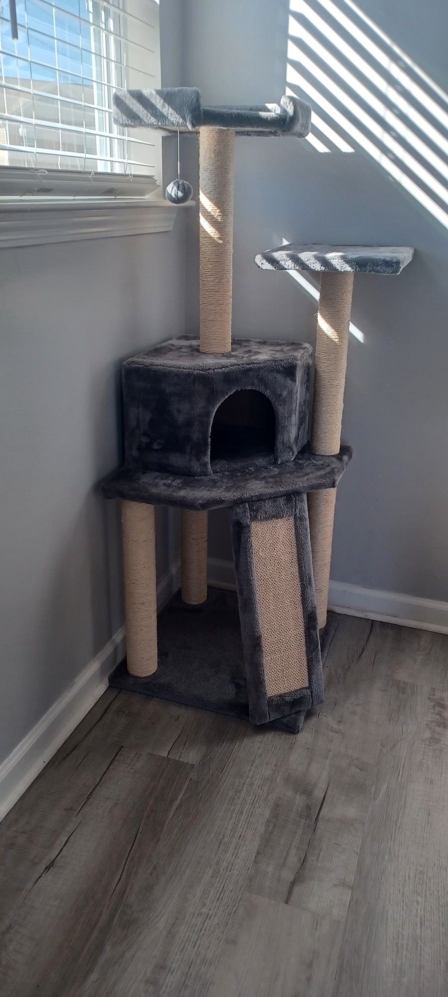 Frisco 52-in Faux Fur Cat Tree & Condo