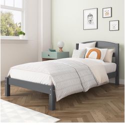 Twin Size Bed Wood Platform