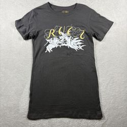 Y2K RVCA Women’s Medium Gray Baby Doll Fairy Goth Emo #4A