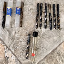 9 HIGH SPEED DRILL BITS•SOME NEW•PLEASE SEE PICS/DESCRIPTION•Price is EACH