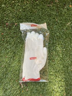 Supreme Rubberized Gloves White