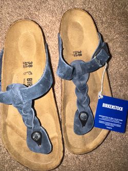 Brand New Blue Birkenstock Sandals For Sale