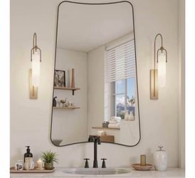 Irregular Wall Mirror, 24"x36"