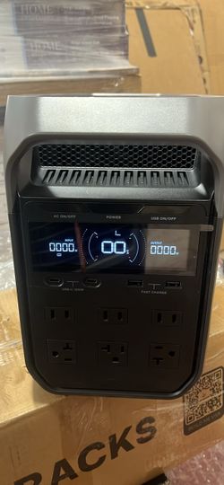 EcoFlow 1800-Watt DELTA 3 Portable LFP Power Station, 1024Wh Battery Generator, Push-Button Start, Home Backup, RVs, Camping