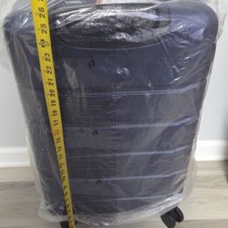 Firm On Price. New! 26.38"x17.32"x10.83" Inches (67x44x27.5 Centimeters) Dark Blue Hardshell Luggage, Travel Bags w TSA Lock & 4 Double Spinner Wheels