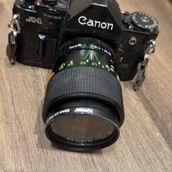 Canon AE-1 Film Camera + Kalimar 28-70mm Lens Bundle