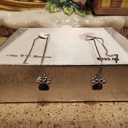 New Gold Dangle Earrings With Diamonds