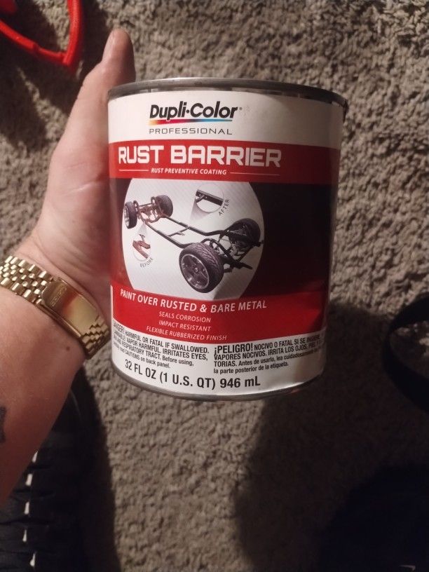 Brand New 32Oz Can Of Dupli Color Professional Rust Barrier Coating