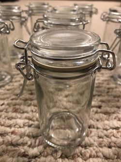 Cute Collection of Brand New Glass Mini Jars with Latches