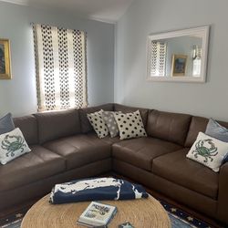 Gorgeous Bernhardt Custom Leather Sectional