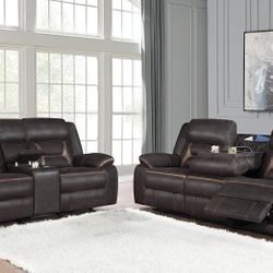 MANUAL RECLINING SOFA SET 