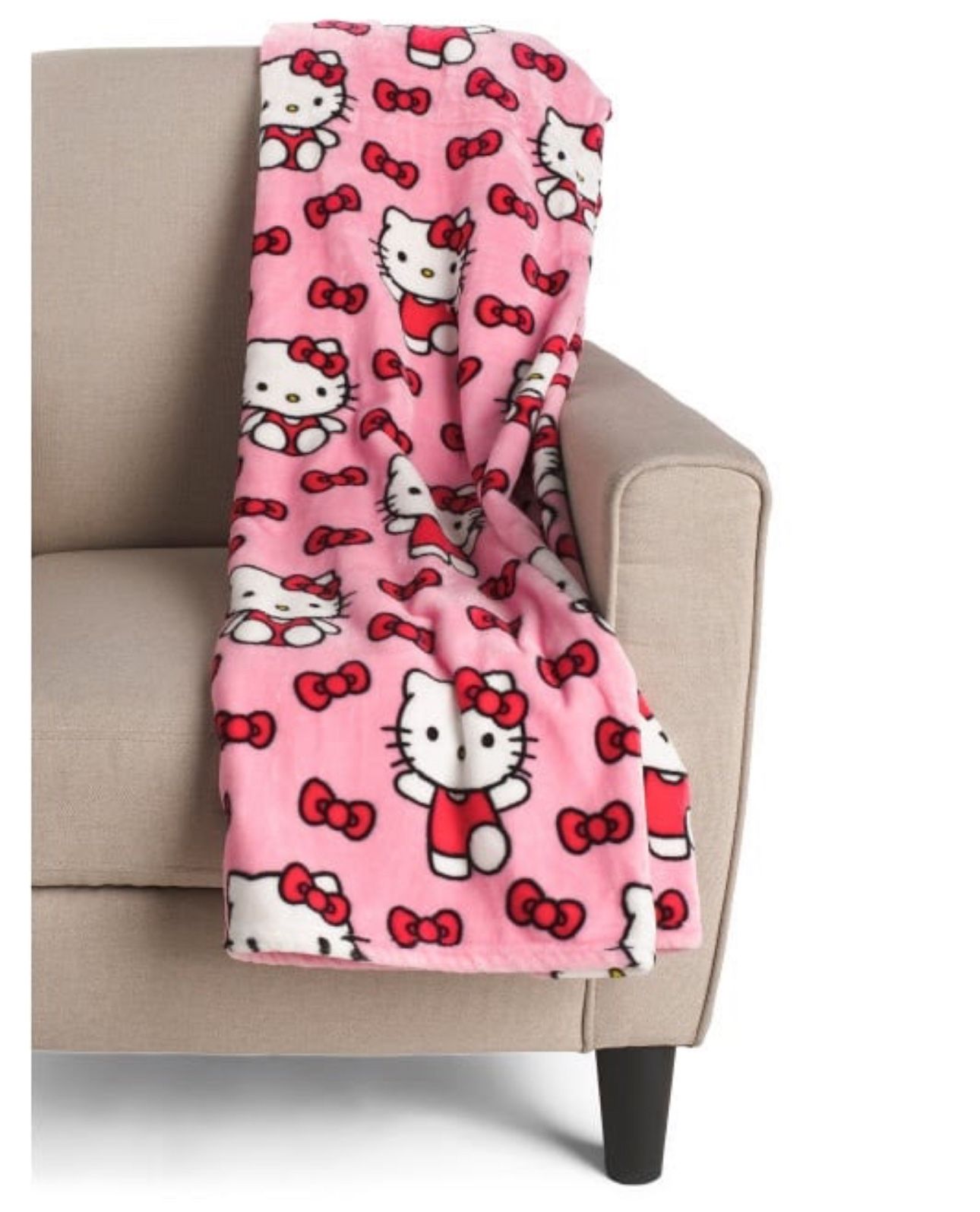 Hello Kitty Cloud Throw Blanket – XL 60x70in Pink Fleece Sanrio