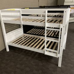 New White Bunk Bed 