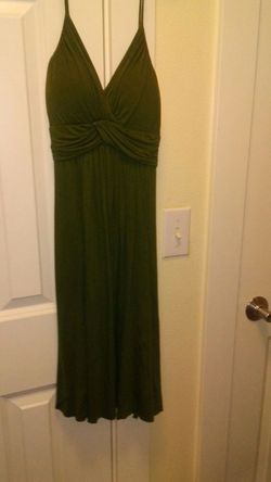 Olive dress mid thigh length