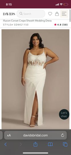 Wedding Dress Size 20 David’s Bridal